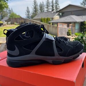 Nike Zoom Huarache TR Mid Black Dark Grey Men's Size 14